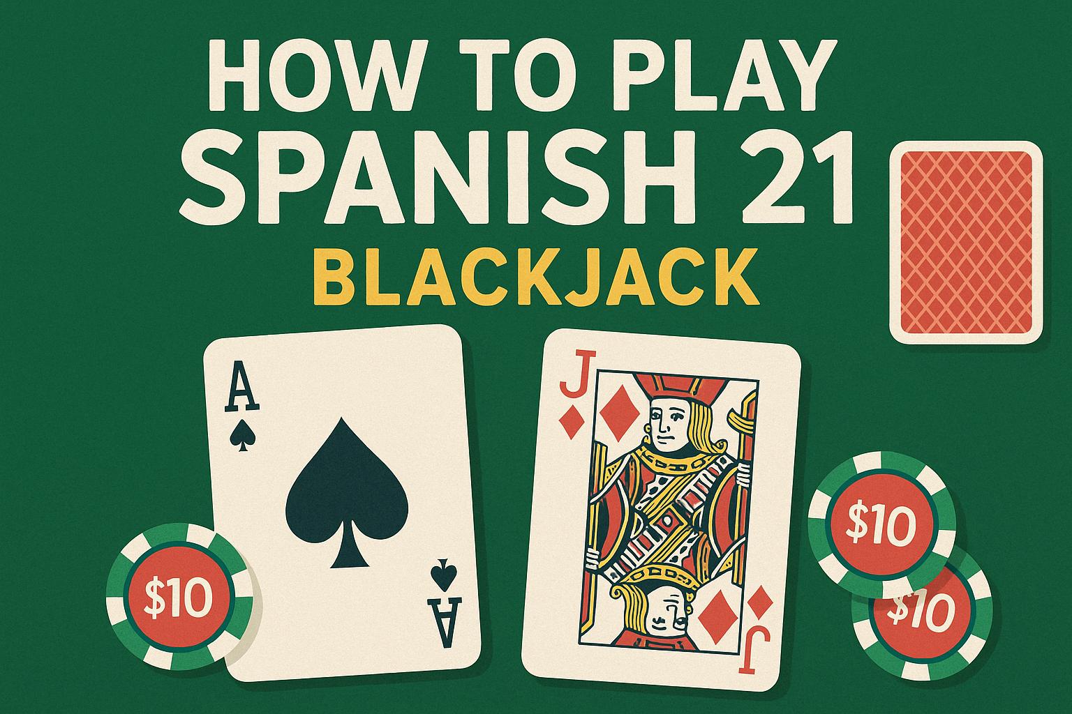How to play Spanish 21 blackjack