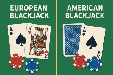 The differences between European and American blackjack